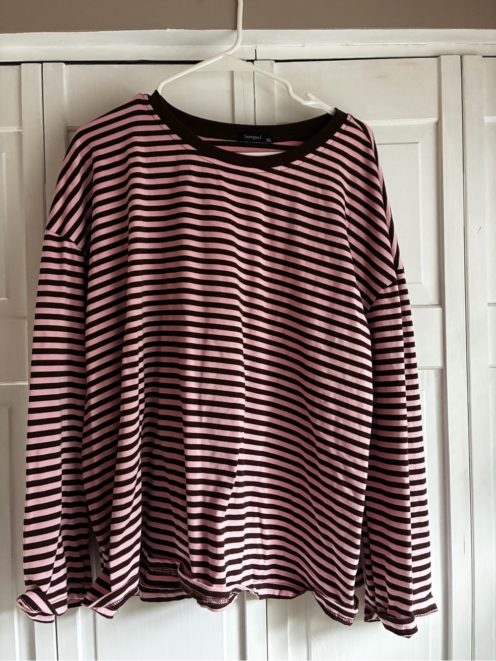 Oversized striped top